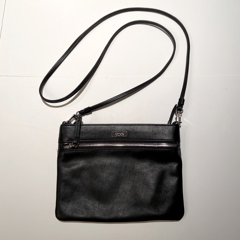 Tumi Black Mini Bag - leather
